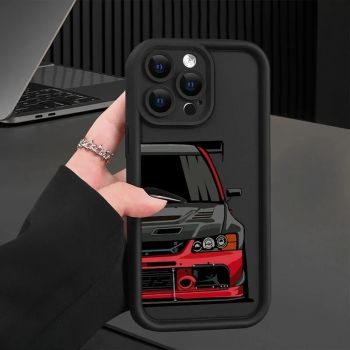 Fashions Car Pattern Silicone Phone Case For iPhone 17 16 Pro Max 15 14 11 12 13 7 8 16 Plus Matte Shockproof Soft Cover