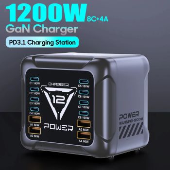 1200W USB-C GaN Charging Station