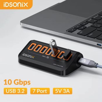 iDsonix USB Splitter USB 3.2 Hub 10Gbps Type C Adapter Multi Ports USB 3.0 Docking Station Hub for Surface Macbook Laptop PC HubHUB 100CM CABLE UNITED STATES