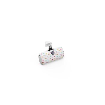 IWALK 4800mAh Mini Capsule Fast Charging Power Bank Portable Pocket 20W Fast Charging Emergency Suitable for iPhone LightningWHITE 2600 4999MAH UNITED STATES
