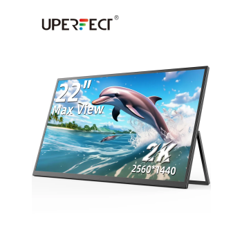 UPERFECT 22 Inch Desktop Monitor 1440P Computer Display With Stand Large Screen For Laptop PC Surface Window Phone Extend Screen