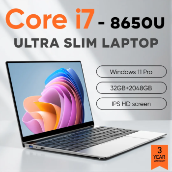 2026 Ultra Slim 14.1" Laptop Intel Core i7-8650U 32GB RAM 2TB M.2 SSD Windows 11 Pro 1920*1080 HD Office & Study Ready
