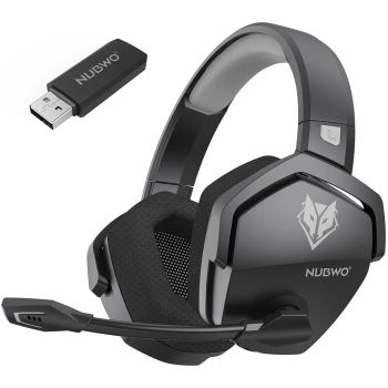 NUBWO G06 2.4G Dual Wireless Gaming Headset 5ms Low Latency 7.1 Surround ENC Mic For PC PS4 PS5 Gaming Bluetooth HeadphonesGRAY UNITED STATES