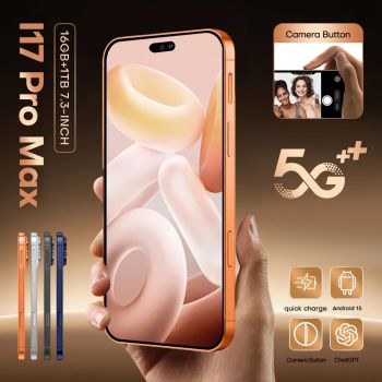 2026 NEW i17 Pro Max 5G Dual Card 8000mAh Battery 7.3HD Global Edition Original Cheap Smart Android Facial Recognition Function