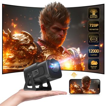 XGODY 4K Projector 1080P Full HD Smart HD LED 5G WiFi Bluetooth 12000L HDMI USB Android Home TheaterBLACK UNITED STATES