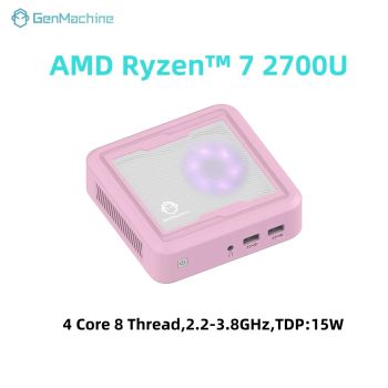 Gemachine AMD Ryzen 7 2700U Mini PC Windows 11 3.8GHz 15W DIY Gaming Computer DDR4 M.2 2280 NVMe WIFI 5 Gamer PC Ordenador