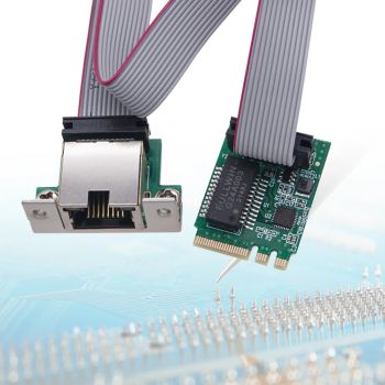 M.2 A+E KEY Ethernet Card RTL8111E/F Industrial Control Network Card 10/100/1000Mbps M.2 RJ45 LAN Network Adapter for Desktop PC