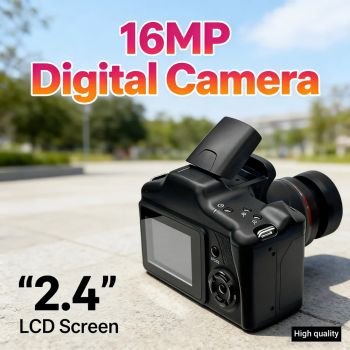 16MP Digital Camera with 2.4 Inch LCD Screen Camcorder 16X Digital Zoom Video Camera for Photography and Video