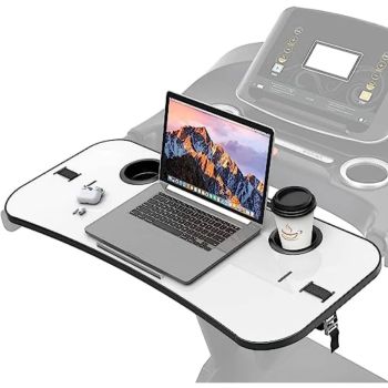 Treadmill Desk Attachment 36 Inch Tread Tray Workstation Laptop Stand Holder for Notebooks Tablets Phone Cup Ergonomic Platform