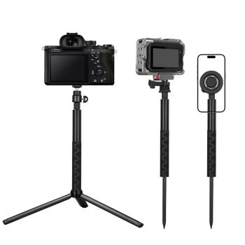 Golf BallHead Mobile Phone Magnetic Stand Outdoor Swing Fishing Insertion Photography Selfie Stick Hand Tools for Magsafe iPhone