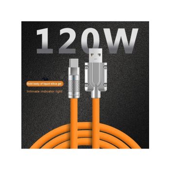 3PCS 120W Super Fast Charge Type-C Liquid Silicone Cable Quick Charge USB C Lines For Xiaomi Huawei Samsung USB Phone Data WireUNITED STATES 3PCS 1M