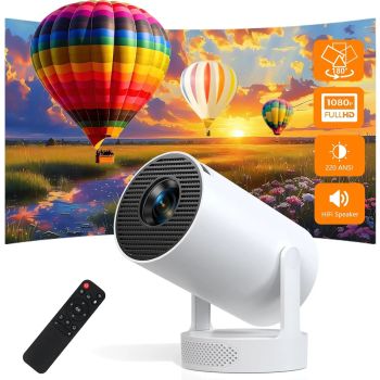 Mini Projector with 4K 1080P, 220 ANSI Lumens, Auto Keystone & WiFi 6 for Home TheaterUNITED STATES