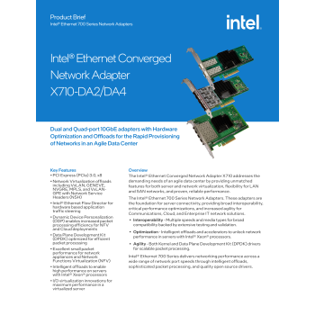 Intel Network X710DA4FHBLK Ethernet Converged Network Adapter X710-DA4 Bulk