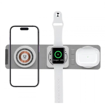 3-in-1 MagSafe Compatible wireless Charging Station (white)