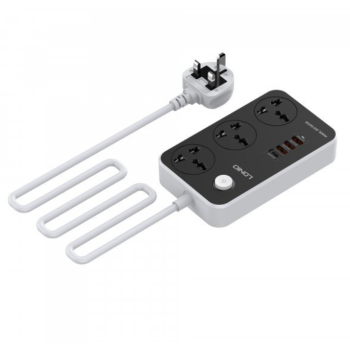 3-Outlet Power Socket (Black)
