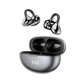 Bluetooth Wireless Clip-On Headset (Black)