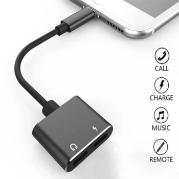 Headphone Audio Charging Port Splitter Adapter