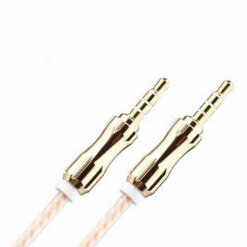 Auxiliary Music Cable 3.5mm to 3.5mm Wire Cable (Champagne Gold)