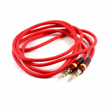 Auxiliary Cable 3.5mm to 3.5mm Cable (Red)