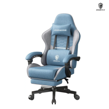 Dowinx Gaming Chair Fabric Big and Tall with Pocket Spring Cushion