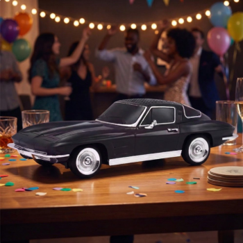 Bluetooth Car Speaker 1969 Classic Retro Design (Black)