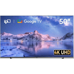 FPD 50 Inch Smart TV, 4K LED Google TV with Google Play Built-in Google Cast, HDR 10, MEMC, Voice Remote