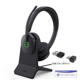 Yealink Headphone 1208682 BH74 with Stand Teams USB-C/A Bluetooth wireless Retail