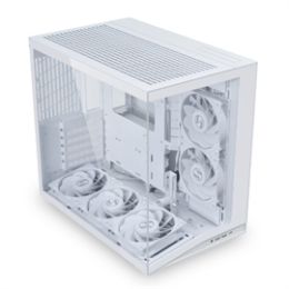 Lian-Li Case O11DMIV2FW Mini Tower White 2x2.5"SSD or 2x3.5"HDD ATX/ Micro-ATX / Mini-ITX Retail