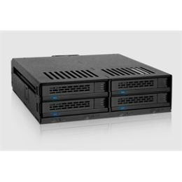 ICY DOCK Removable Drive MB324SP-1B 4 Bay 2.5" SATA/SAS HDD SSD Hot-Swap Mobile Rack Retail