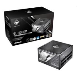 ASRock Power Supply SL-1000P 1000Watts ATX3.1 80+PLATINUM Fully Modular 135mm Fan Retail