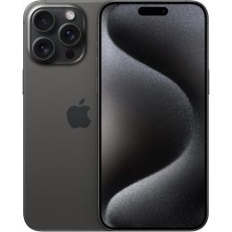 Apple iPhone 15 Pro Max, 256GB, Black Titanium - Unlocked (Renewed)