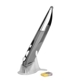 Handwriting Second-generation Pen-shaped Flying Squirrel Mouse Pen Wireless Gaming Optical Pen - Gray