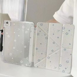 For 2025 iPad Air 11 Case iPad 10th Generation 11th A16 9th Cover Gen iPad Pro11 4 5 10.9in 12.9 M2 M3 M4 Pencil Holder Case