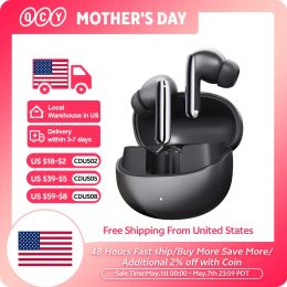 QCY MeloBuds Pro ANC Bluetooth 5.3 Earphones Wireless 46dB Hybrid ANC Hi-Res LDAC Earbuds 6 Mic Headphones 34H in-Ear Detection