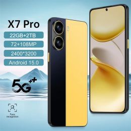 2026 Hot X7 Pro 7.3 Inch 7800Mah Battery Global Edition Original Smart Dual Card 22GB+2TB Android Facial Recognition Function