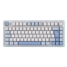 EPOMAKER AULA F75 ISO-ES 75% Spanish QWERTY Hot-Swap Gasket-Mounted Wired/Bluetooth/2.4GHz Wireless Mechanical Gaming Keyboard RGB Backlight