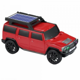 Boxy SUV-Inspired Bluetooth Speaker (Red)
