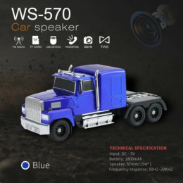 Bluetooth Semi Truck Speaker – Wireless Car Design (Blue)