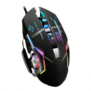 6D Wired Gaming Mouse, Cool Breathing Light Effect, Comfortable Hand Feeling, PDI 4th Gear Switch,