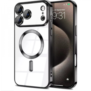 Magnetic Ring Case with Camera Protection for Apple iPhone 17 Pro Max (Black)