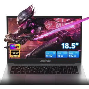 ACEMAGIC Laptop Computer, 16GB DDR4 512GB SSD, 18.5 Inch Laptop with Intel Quad-Core