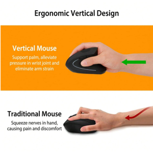 1PC 2.4G Wireless Vertical Mouse Ergonomic Optical Mice