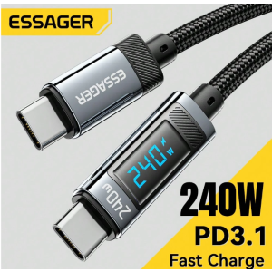 ESSAGER 240W USB Type C To USB C Cable