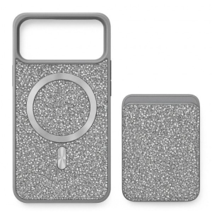 Phone Case with Magsafe Wallet for Apple iPhone 17 Pro Max (Silver)