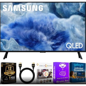 Samsung 43-Inch Q8F QLED 4K Smart TV Quantum Dot, HDR+, 144Hz VRR, Slim Metal Design, Voice