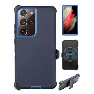 Case with Clip for Samsung Galaxy S25 5G (Navy Blue / Blue)