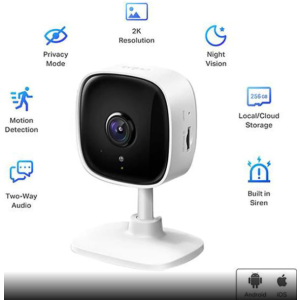 TP-Link Tapo 2K Security Camera for Baby Monitor, Dog Camera w/ Motion Detection, 2-Way Audio