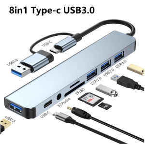 USB Hub, Dual Purpose Hub With USB And Type C