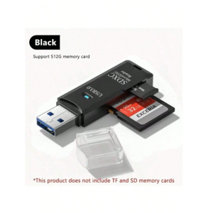 USB 3.0 2-In-1 Card Reader For SD/TF Cards- High