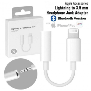 Bluetooth WIRED 8PIN Lighting to Earphone Headphone Jack Adapter Dongle for Apple iPhone (White)